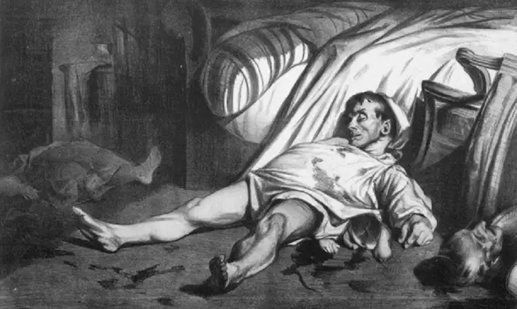 Оноре Домье. «Улица Транснонен», 1834