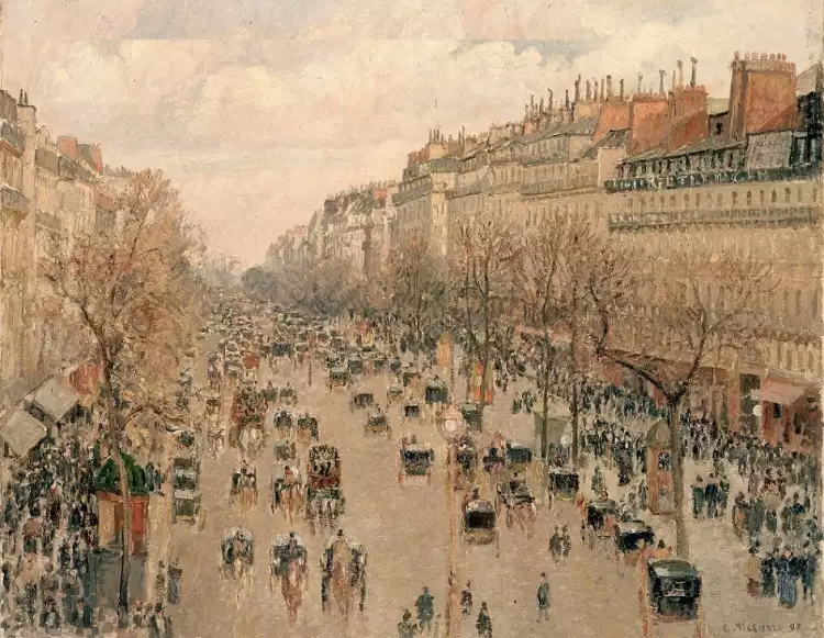 Камиль Писсарро. «Бульвар Монмартр в Париже», 1897 Камиль Писсарро. «Бульвар Монмартр в Париже», 1897