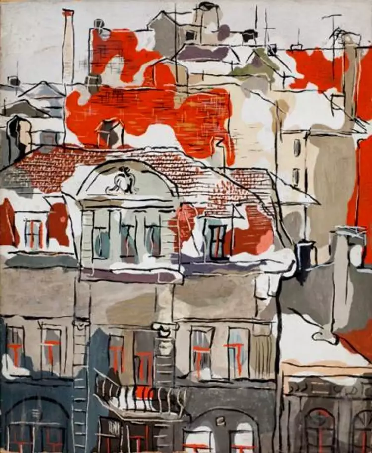 Владислав Стржеминский. Картина «Лодзинский пейзаж», 1931