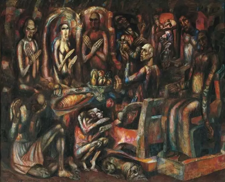 Павел Филонов. «Пир королей», 1913
