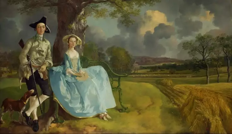 Sentimentalismus. Thomas Gainsborough. Mr. und Mrs. Andrews, 1750  Sentimentalismus. Thomas Gainsborough. Mr. und Mrs. Andrews, 1750