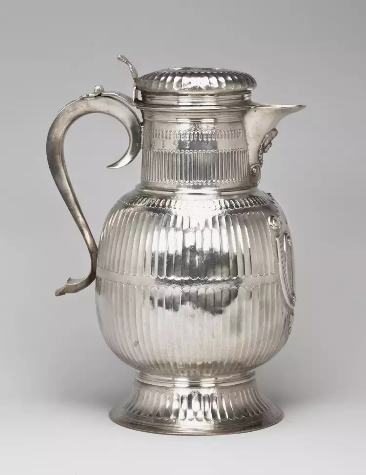 English Silver Tableware. Jug, 1697-1698