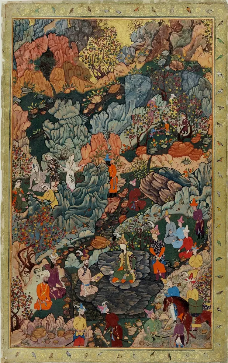 Персидская миниатюра. Миниатюра, Дуст Мухаммад Персидская миниатюра. Миниатюра, Дуст Мухаммад