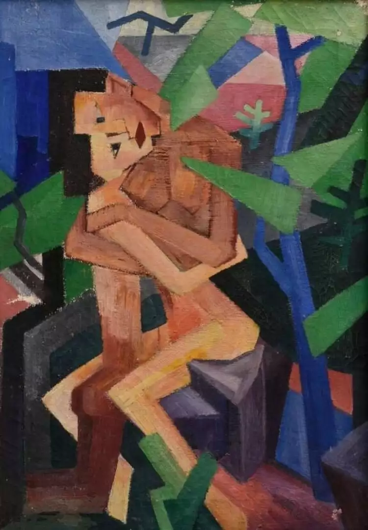 Emil Maetzel Zwei Liebende, 1917