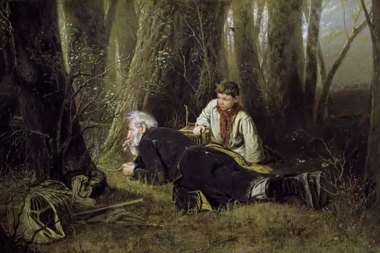 Василий Перов. Картина «Птицелов», 1870 Василий Перов. Картина «Птицелов», 1870