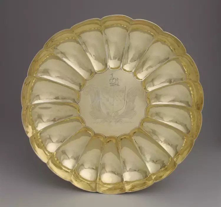 English Silver Tableware. Saucer, 1664-1665