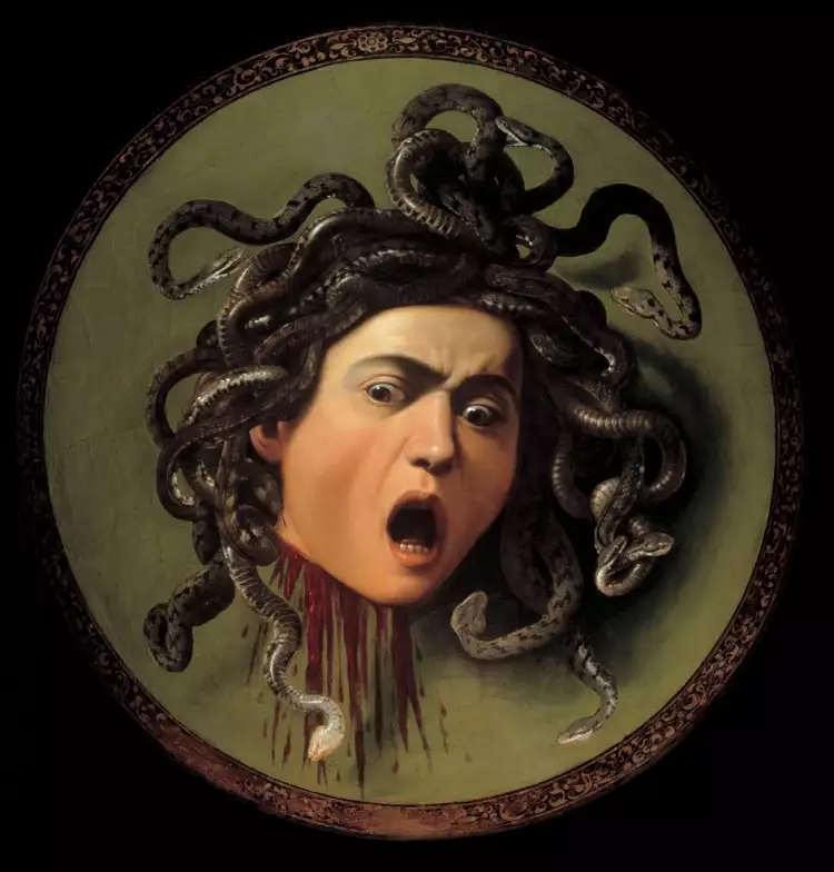 10 berühmtesten italienischen Künstler. Caravaggio. Medusa, 1597