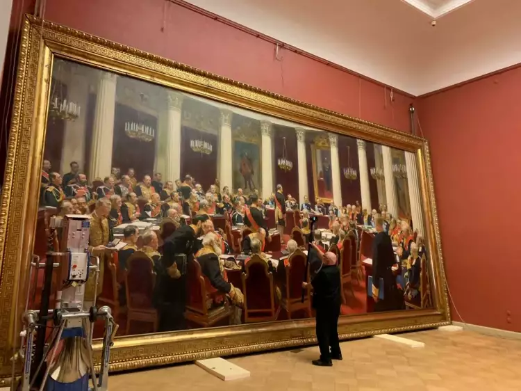 Самая крупная картина Репина тоже выставляется в Русском музее