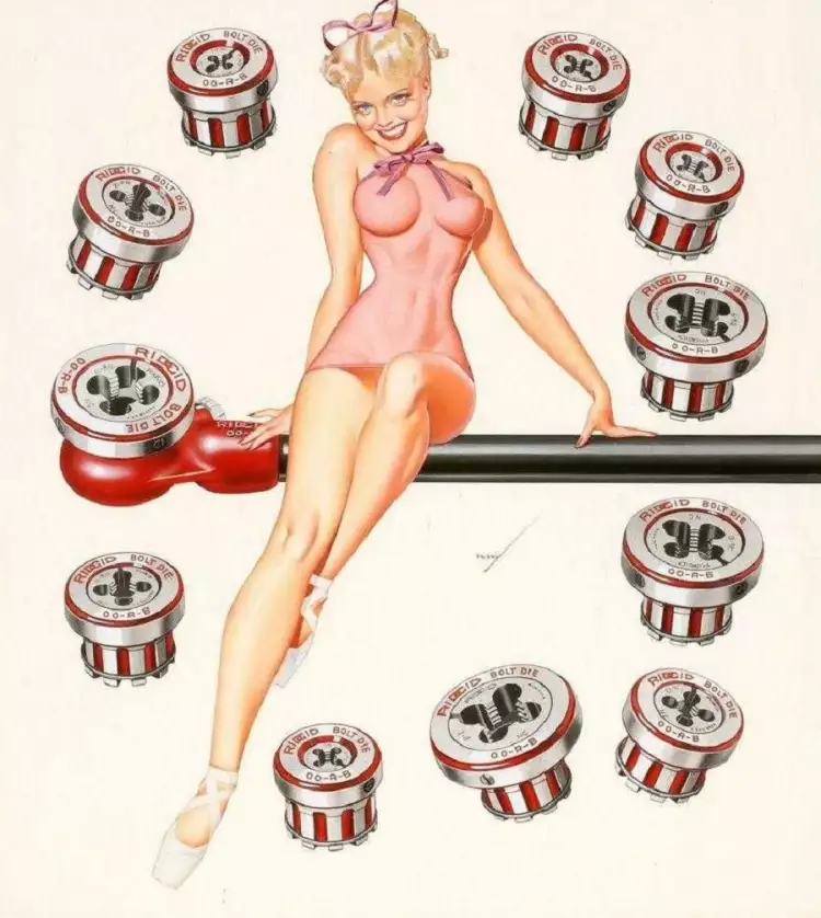 Знаменитые художники пин-ап. Девушка Петти