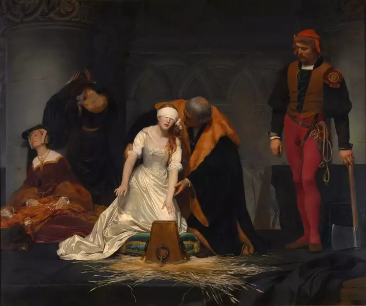 Akademismus. Paul Delaroche. Die Hinrichtung der Lady Jane Grey, 1833 Akademismus. Paul Delaroche. Die Hinrichtung der Lady Jane Grey, 1833