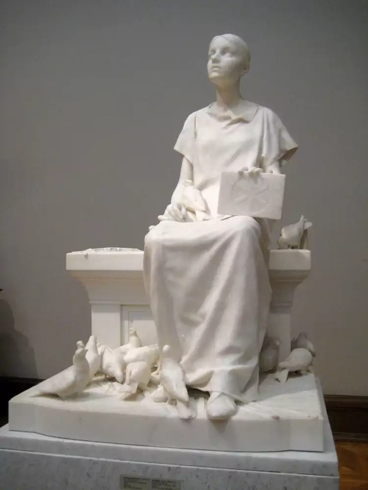 Марк Антокольский. Скульптура «Не от мира сего» (Христианская мученица), 1887