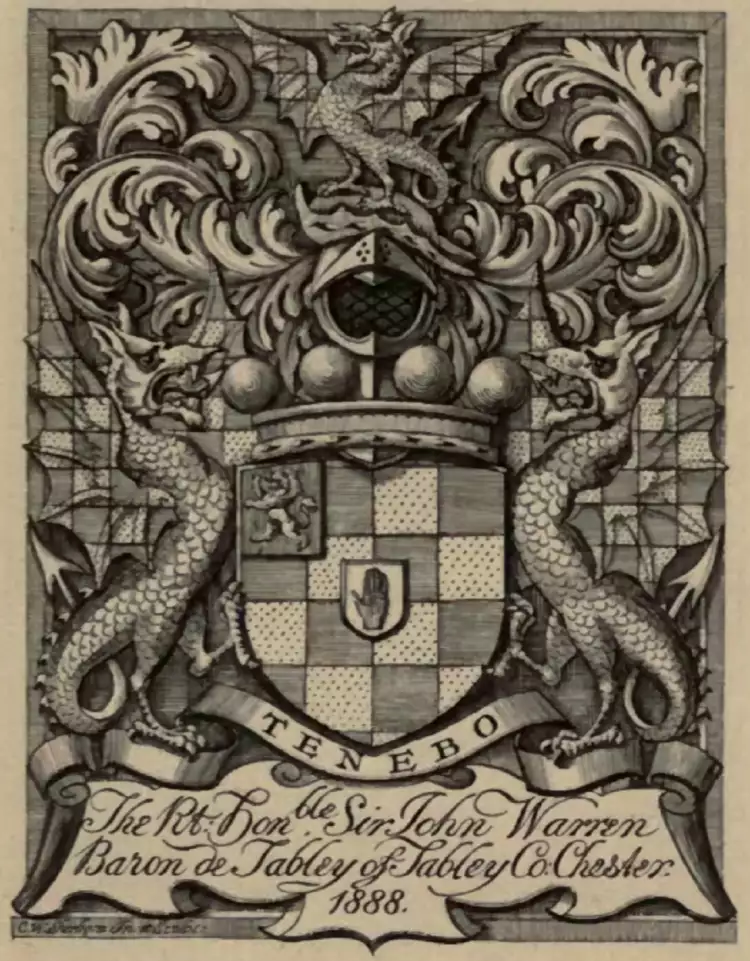 Экслибрис. Экслибрис лорда де Табли, конец XIX века Экслибрис. Экслибрис лорда де Табли, конец XIX века