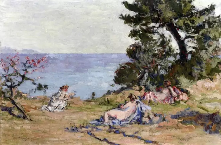 Кер-Ксавье Руссель. Картина «Пляж Гранье», 1904 Кер-Ксавье Руссель. Картина «Пляж Гранье», 1904