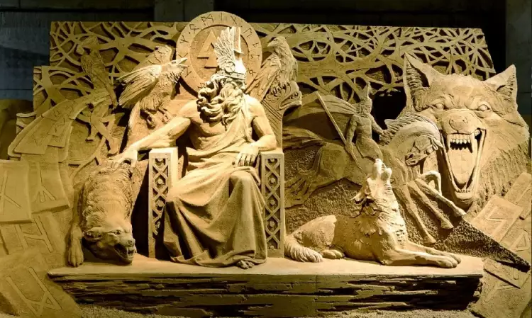 Скульптуры из песка. Музей песка Тоттори. Композиция