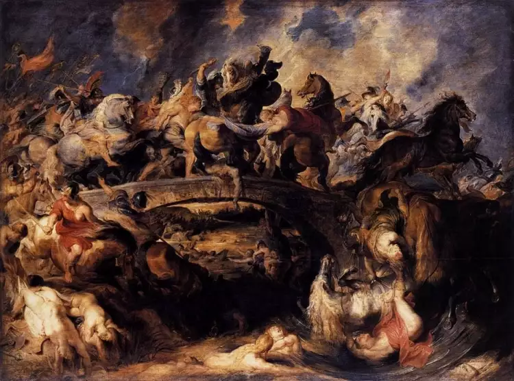 Батальный жанр. Питер Пауль Рубенс. «Битва греков с амазонками», 1615 Батальный жанр. Питер Пауль Рубенс. «Битва греков с амазонками», 1615