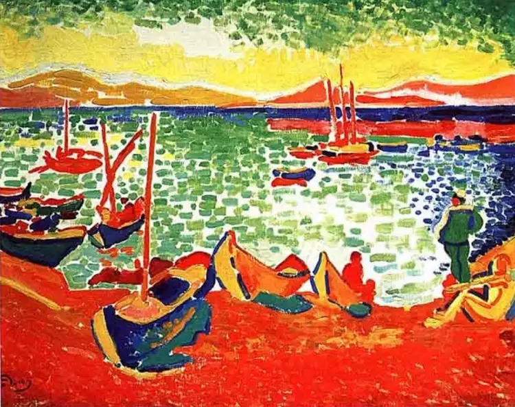 Андре Дерен. «Лодки в гавани Коллиура», 1905