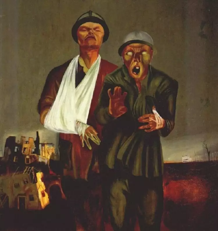 Экспрессионизм. Юрий Пименов. «Инвалиды войны», 1926 Экспрессионизм. Юрий Пименов. «Инвалиды войны», 1926
