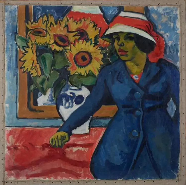 Макс Пехштейн. «Портрет жены художника», 1910