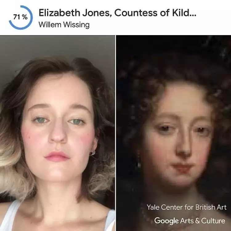 Новая функция Art Selfie в действии Новая функция Art Selfie в действии
