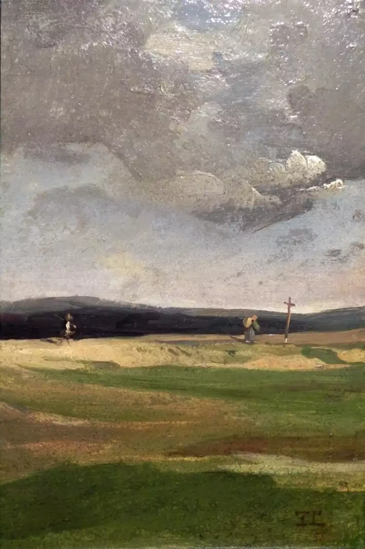 Франц фон Ленбах. Картина «Грозовое настроение», 1855