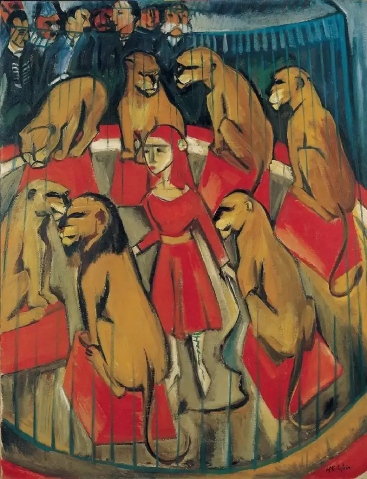 Макс Пехштейн. «Укротительница львов», 1919