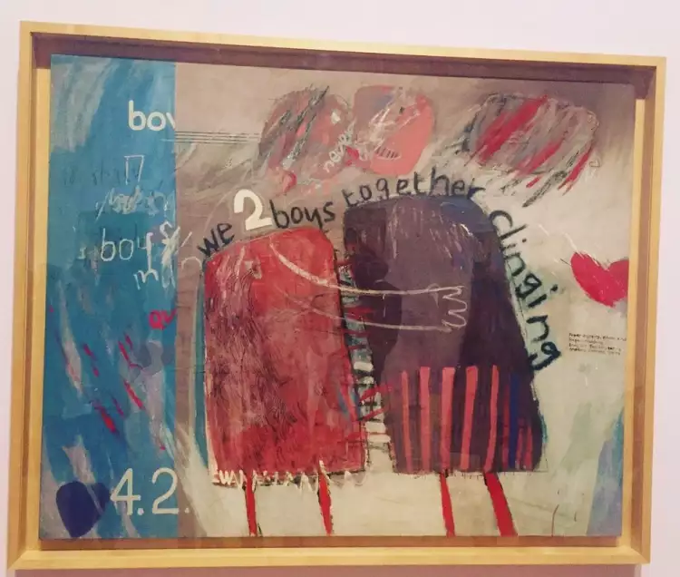 Дэвид Хокни. «Два сцепившихся мальчишки» Дэвид Хокни. «Два сцепившихся мальчишки»