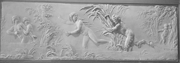 Клодион. Рельеф «Пан, преследующий нимф под присмотром амуров», 1782