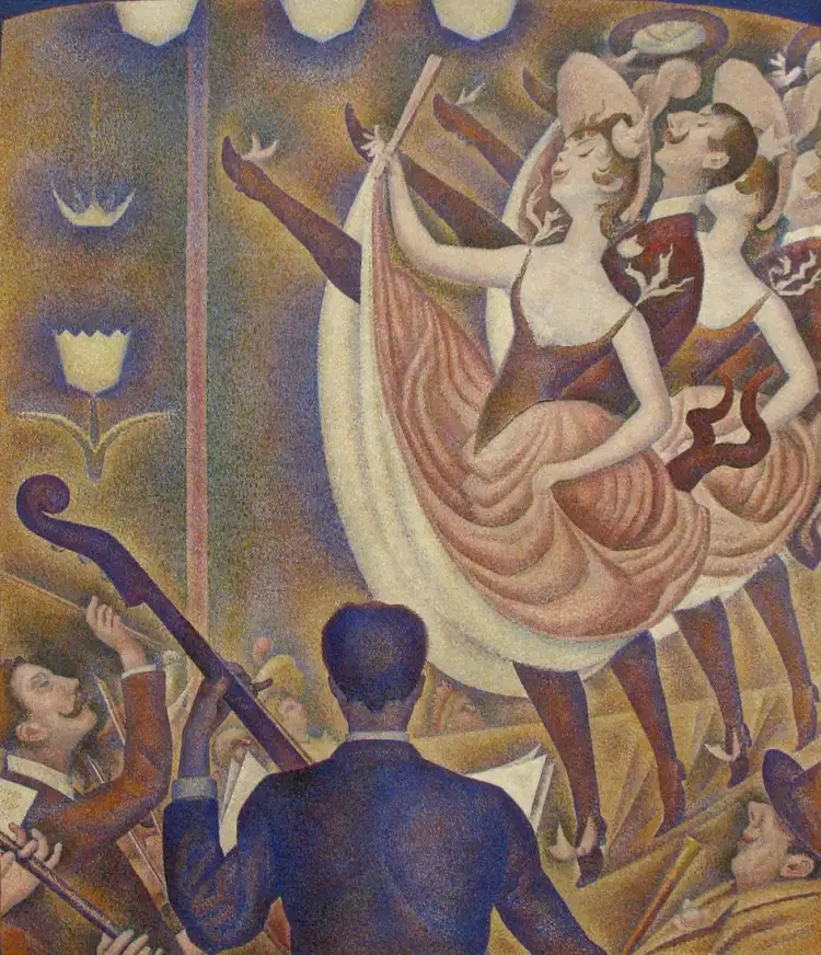 Постимпрессионизм. Жорж Сёра. «Канкан», 1889-1890 Постимпрессионизм. Жорж Сёра. «Канкан», 1889-1890