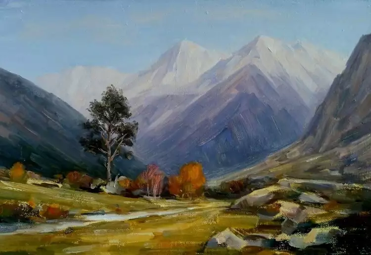 Пейзаж горного Дагестана