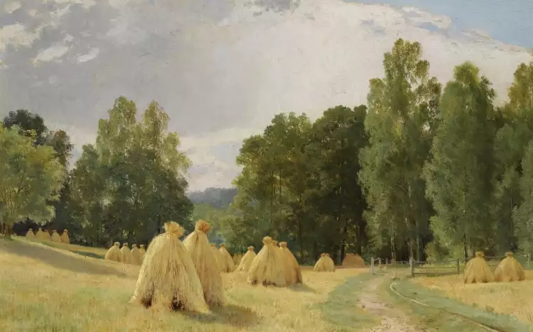 Иван Шишкин. Картина «Стога. Преображенское», 1890 Иван Шишкин. Картина «Стога. Преображенское», 1890