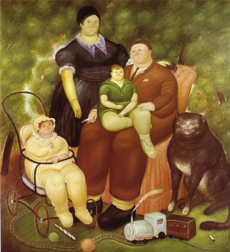 Fernando Botero. Familienszene, 1969 Fernando Botero. Familienszene, 1969