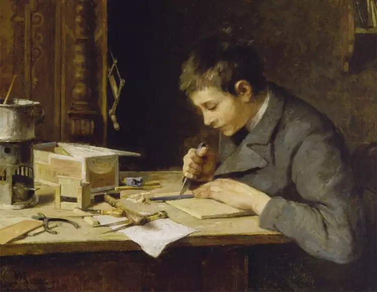 Франц Марк. Вильгельм Марк. «Портрет Франца Марка», 1895 Франц Марк. Вильгельм Марк. «Портрет Франца Марка», 1895