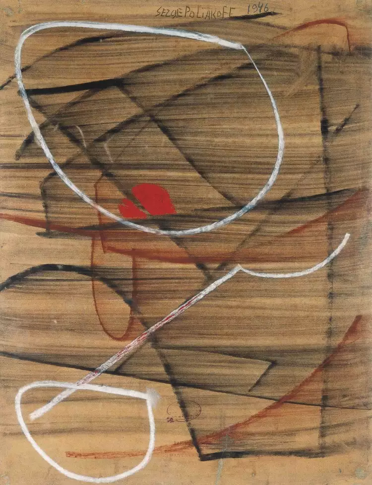 Серж Поляков. Картина «Абстрактная композиция», 1948