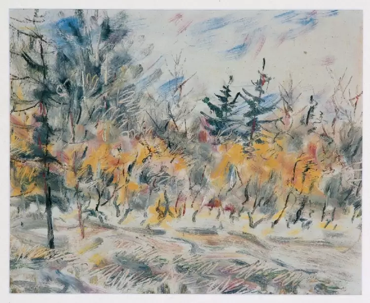 Anatoly Zverev. The painting Landscape, 1950s Anatoly Zverev. The painting Landscape, 1950s