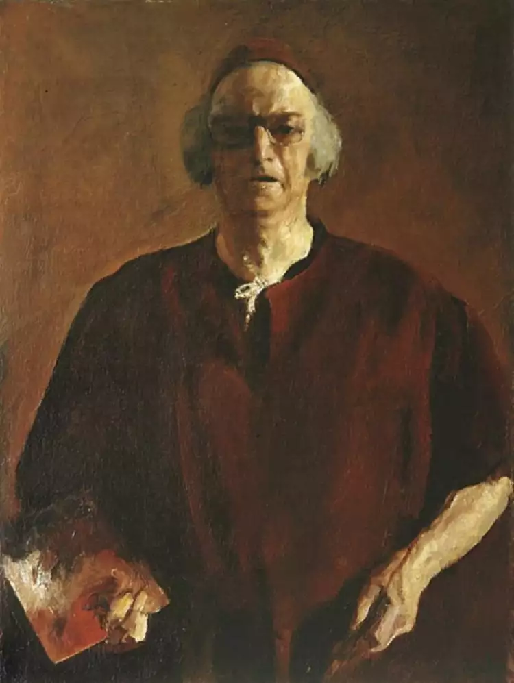 Корнелиу Баба. Картина «Автопортрет», 1980