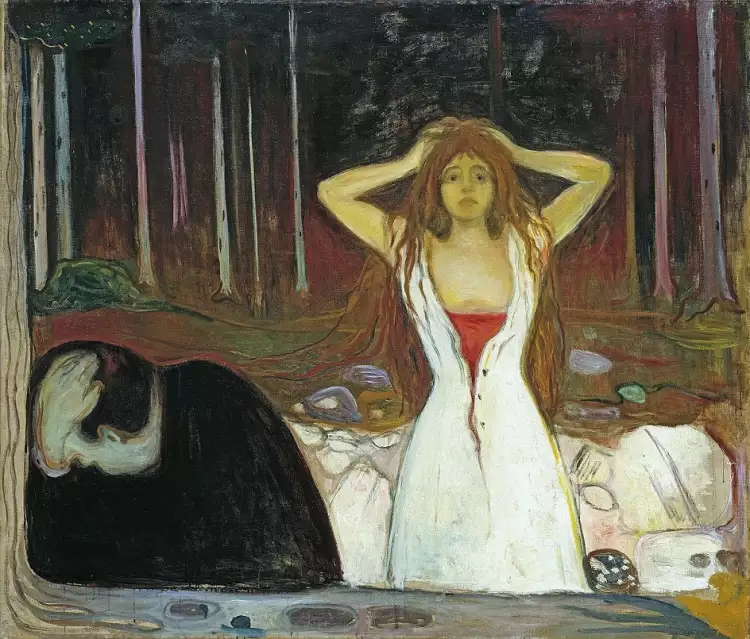 Edward Munch. Ashe, 1894