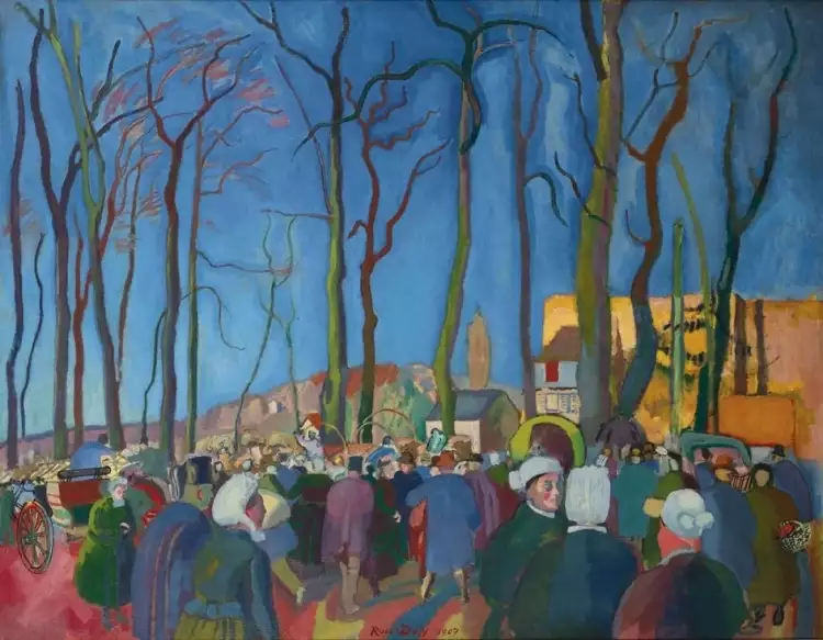 Рауль Дюфи. Картина «Луковая ярмарка», 1907