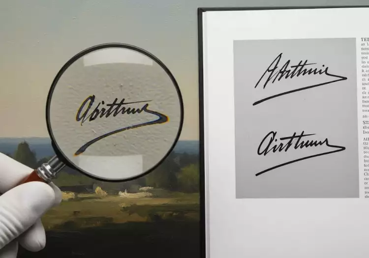 Сравнение подписей, клейм и монограмм в искусстве