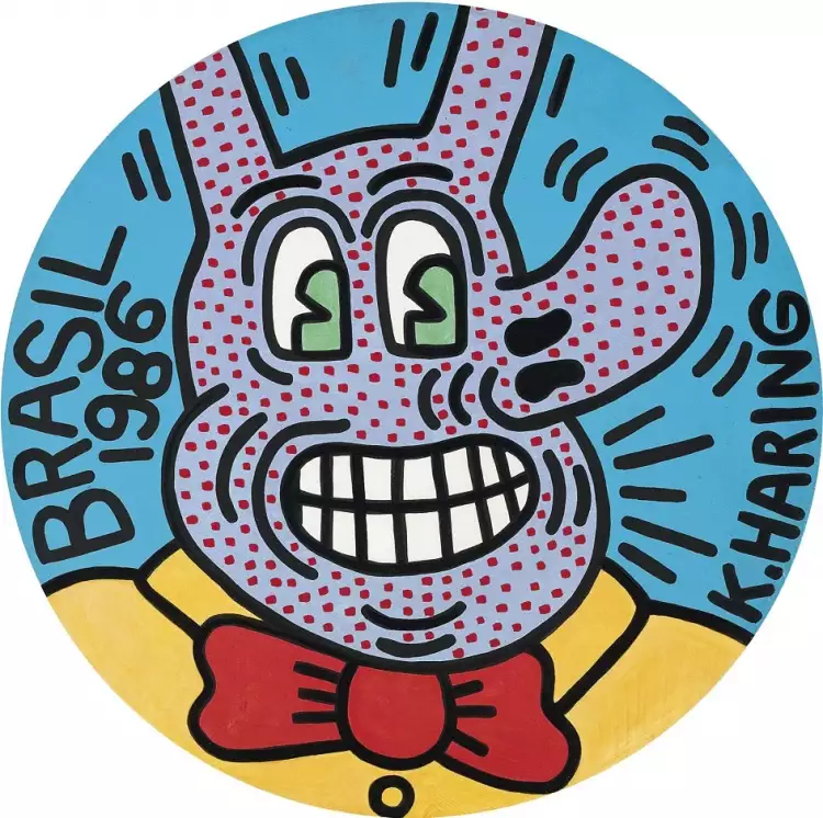 Кит Харинг. Картина «Бразилец», 1986