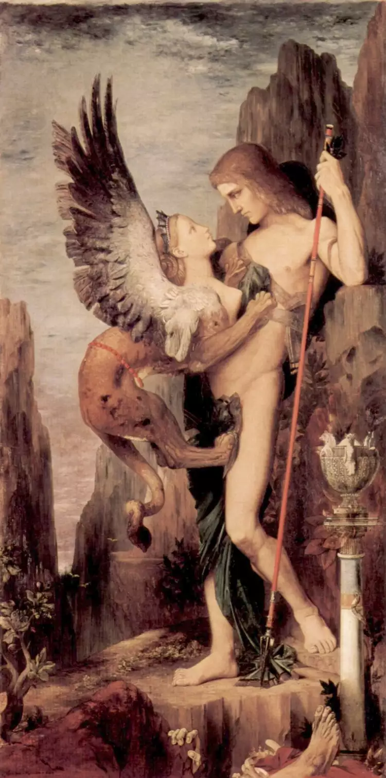 Гюстав Моро. «Эдип и Сфинкс»,1864 Гюстав Моро. «Эдип и Сфинкс»,1864