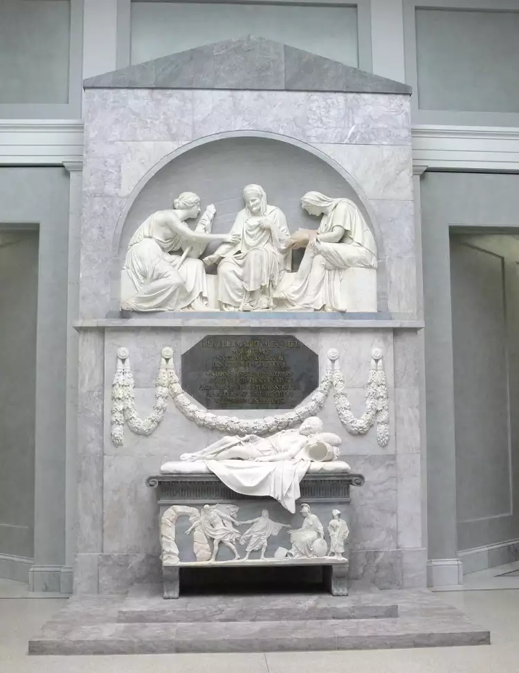 Иоганн Готфрид Шадов. Надгробие усыпальницы Александра фон дер Марка, 1789