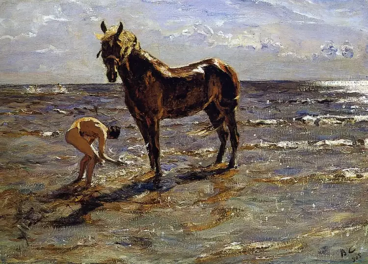 Валентин Серов. «Купание лошади», 1905