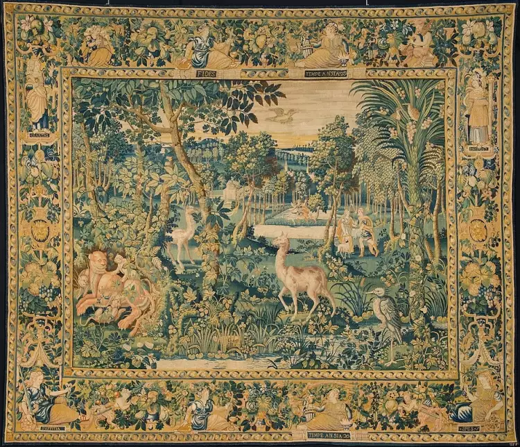 Гобелен. «Лесная сцена», около 1600 Гобелен. «Лесная сцена», около 1600