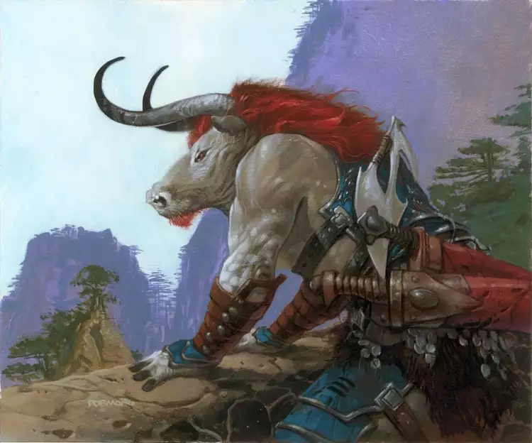 Мифы Древней Греции в живописи. Дэйф Дорман. «Минотавр»