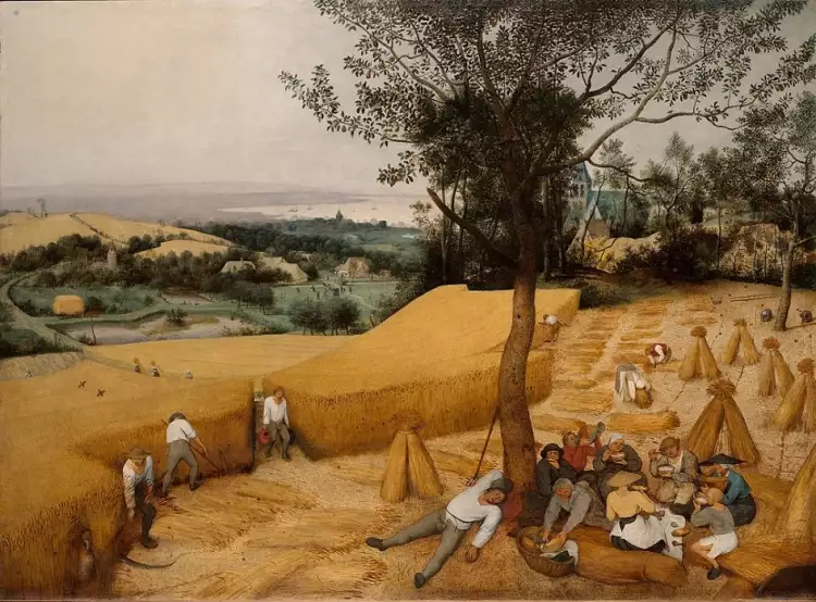 Figurative art. Pieter Bruegel the Elder. The Harvesters, 1565 Figurative art. Pieter Bruegel the Elder. The Harvesters, 1565