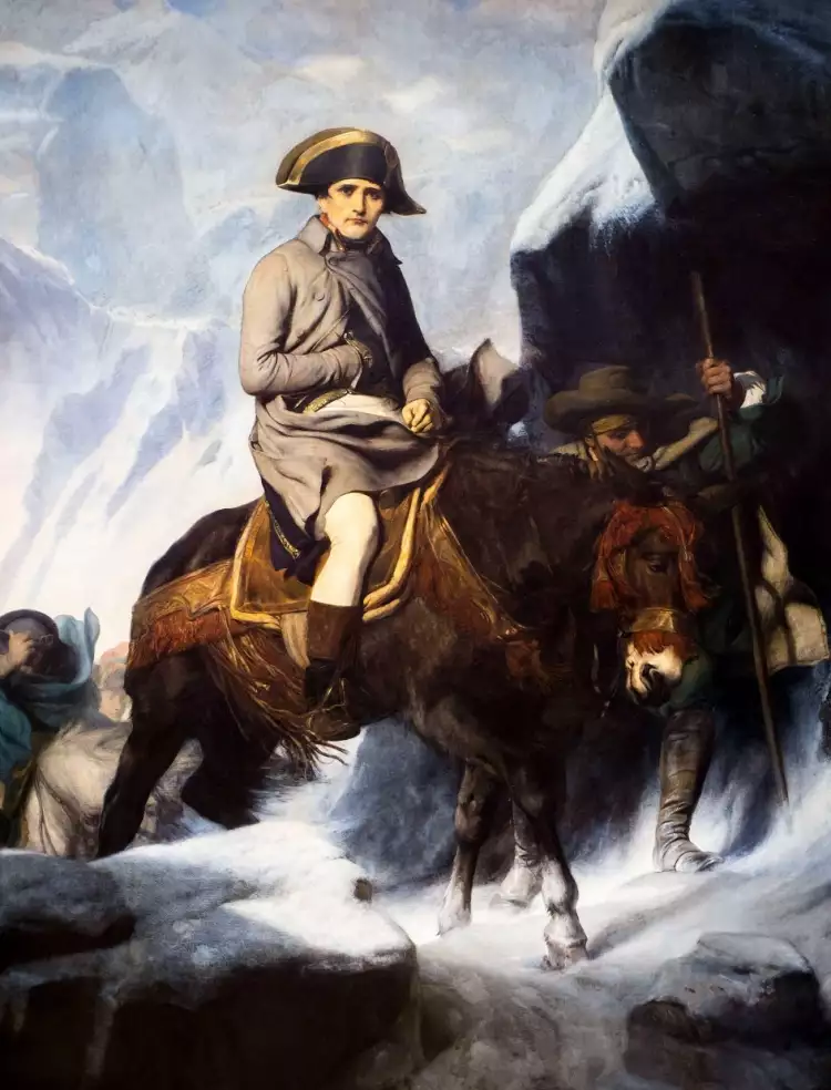 Поль Деларош. Картина «Переход Бонапарта через Альпы», 1848-1850 Поль Деларош. Картина «Переход Бонапарта через Альпы», 1848-1850