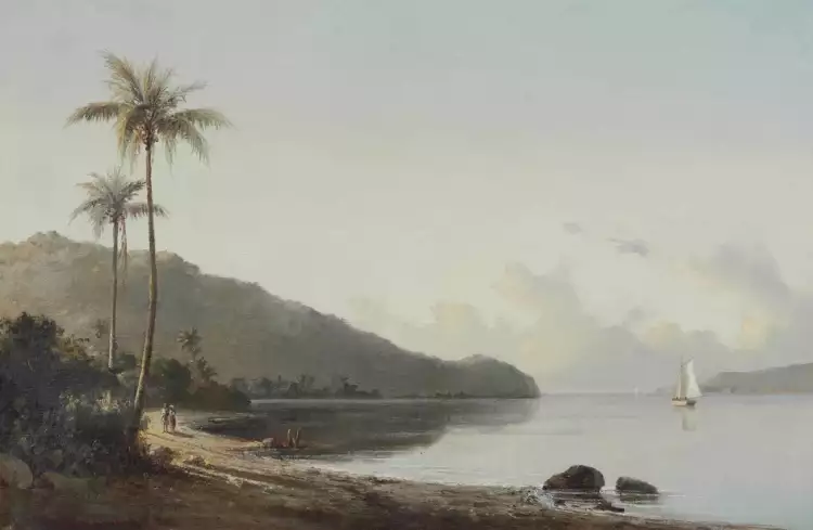 Камиль Писсарро. «Бухта в Сен-Томас, Виргинские острова», 1856 Камиль Писсарро. «Бухта в Сен-Томас, Виргинские острова», 1856