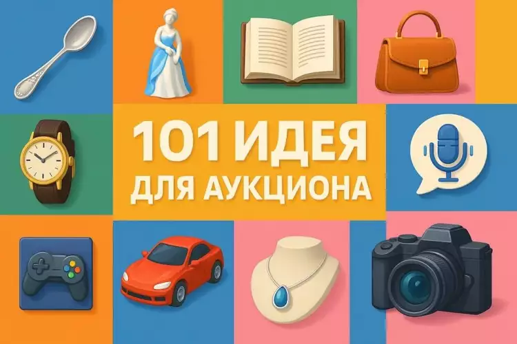 101 идея лотов для онлайн-аукциона