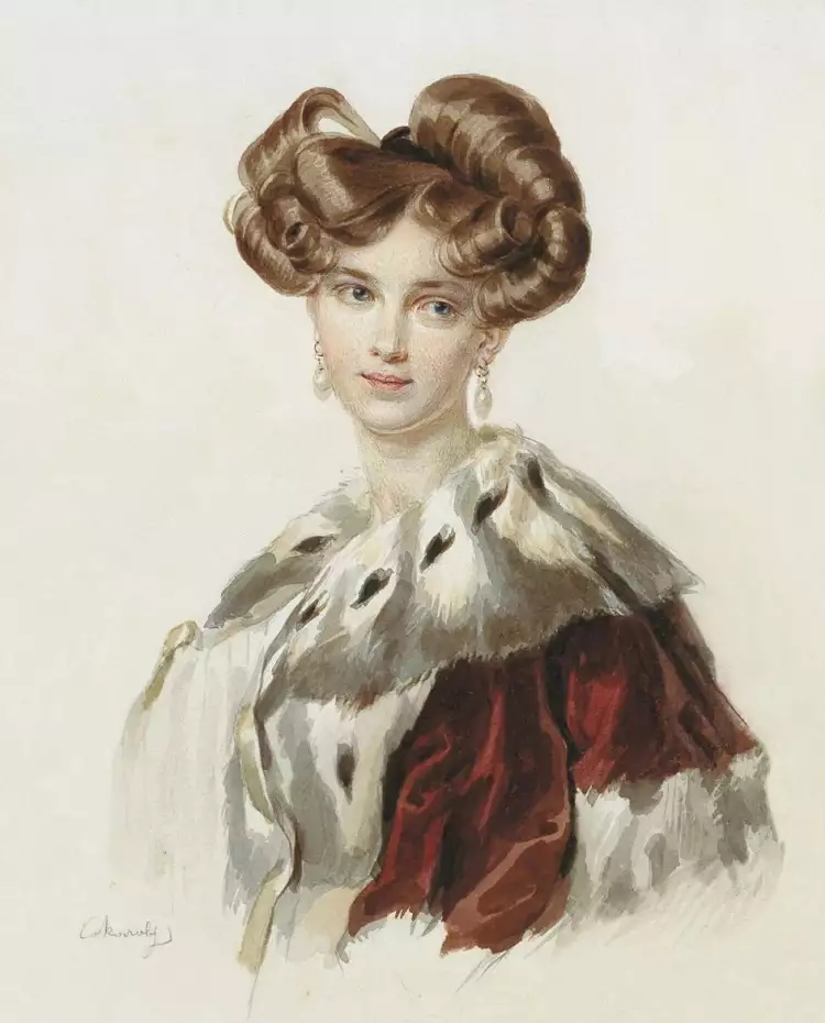 Петр Соколов. Картина «Портрет Елены Григорьевны Чертковой», 1820-е Петр Соколов. Картина «Портрет Елены Григорьевны Чертковой», 1820-е