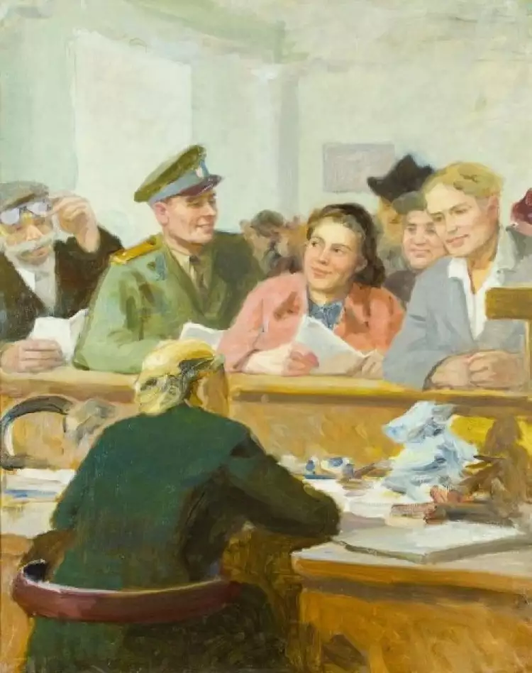 Пономарёв Н.А. «В канцелярии»